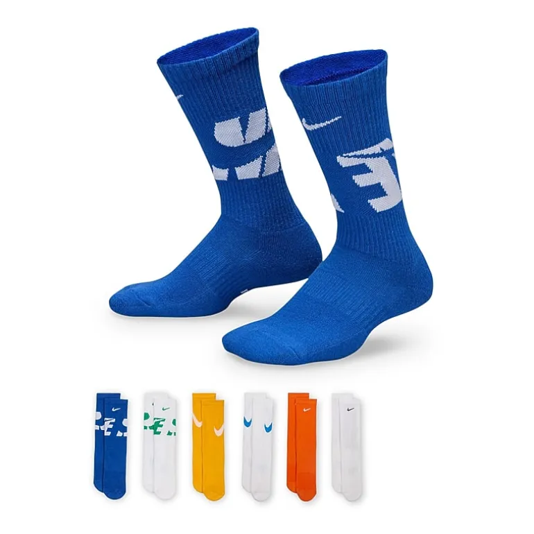 Nike Unisex 6 Pair Crew Socks
