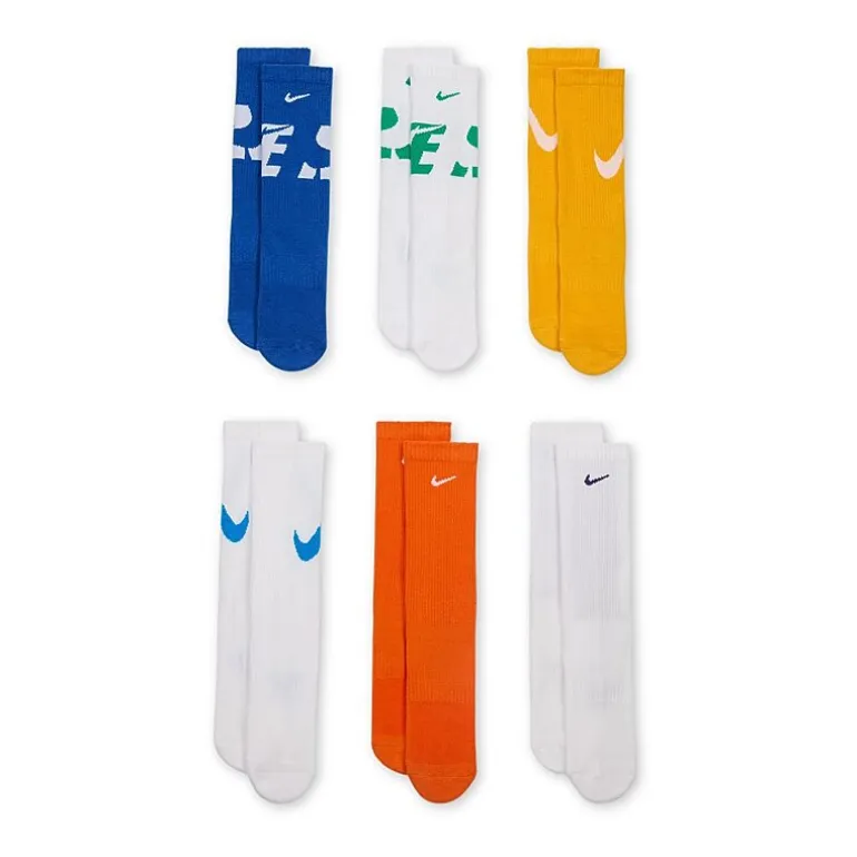 Nike Unisex 6 Pair Crew Socks
