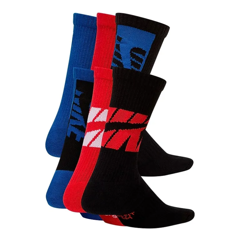 Nike Unisex 6 Pair Crew Socks