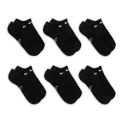 Nike Unisex 6 Pair No Show Socks
