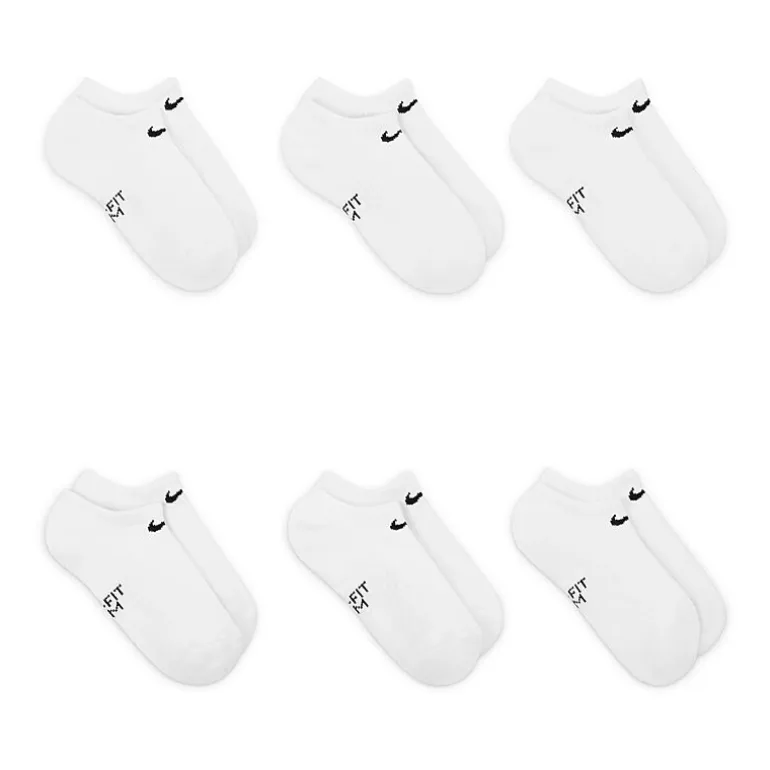 Nike Unisex 6 Pair No Show Socks