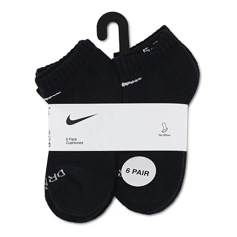 Nike Unisex 6 Pair No Show Socks
