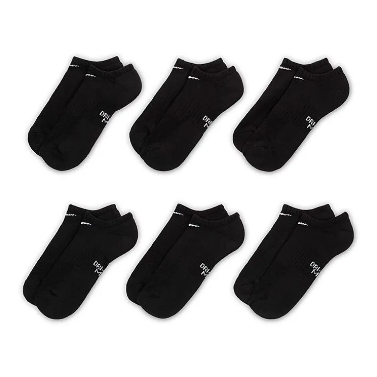 Nike Unisex 6 Pair No Show Socks