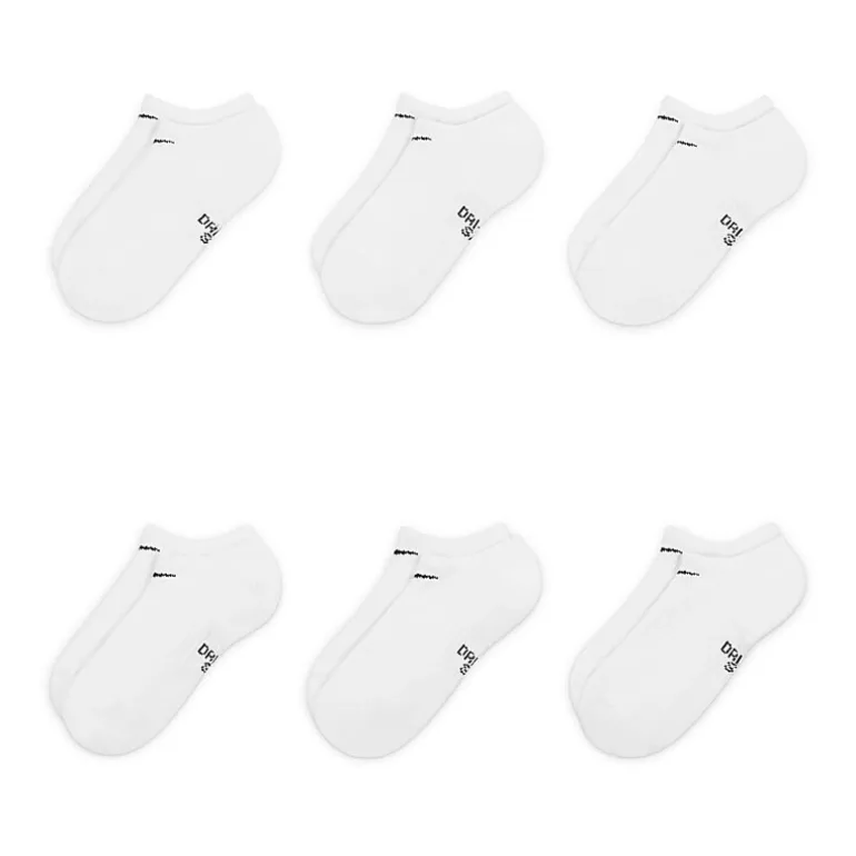 Nike Unisex 6 Pair No Show Socks