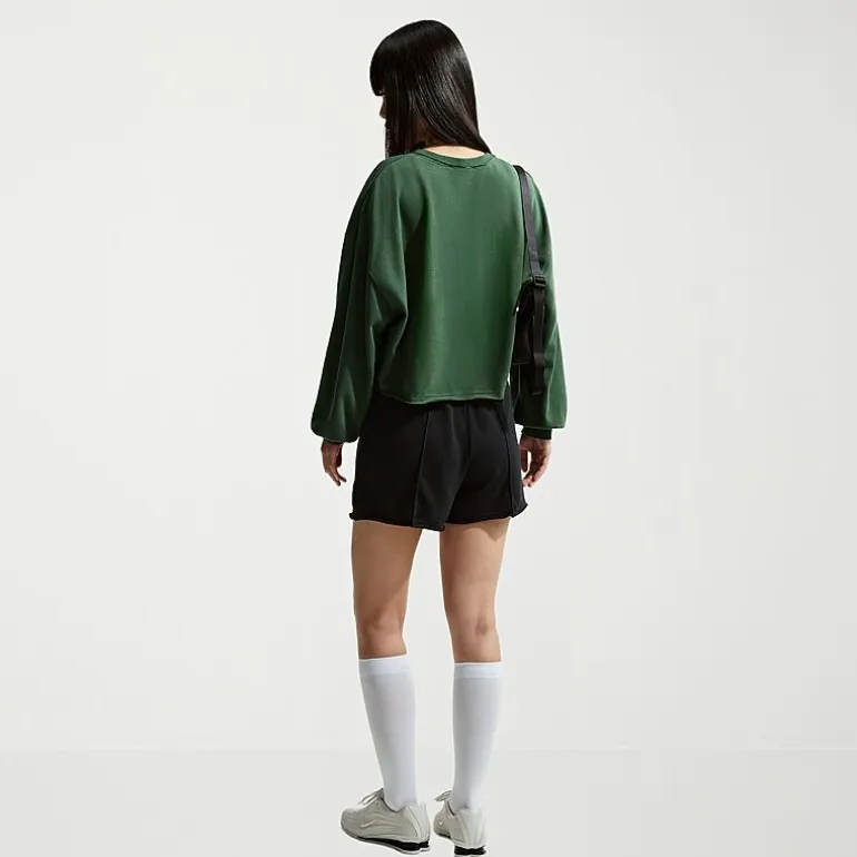 Nike Womens Crew Neck Long Sleeve Embroidered Sweatshirt