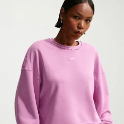 Nike Womens Crew Neck Long Sleeve Embroidered Sweatshirt