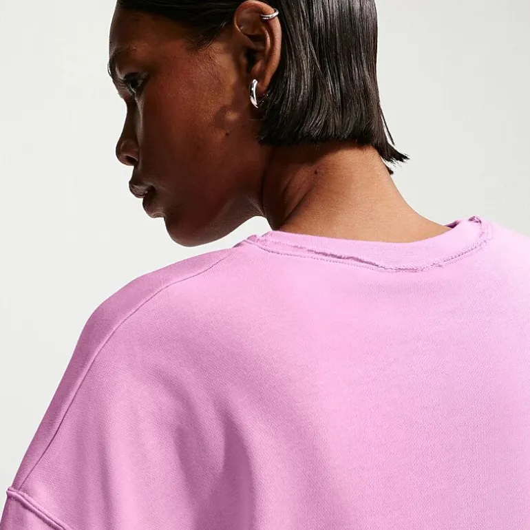 Nike Womens Crew Neck Long Sleeve Embroidered Sweatshirt