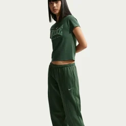 Nike Womens Drawstring Waist Lightweight Cinched Mid Rise Loose Fit Active Jogger Pant