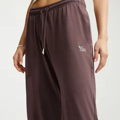 Nike Womens Drawstring Waist Lightweight Moisture Wicking Straight Mid Rise Regular Fit Sweatpant