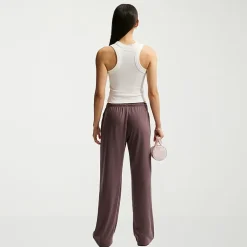 Nike Womens Drawstring Waist Lightweight Moisture Wicking Straight Mid Rise Regular Fit Sweatpant