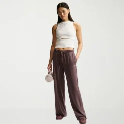 Nike Womens Drawstring Waist Lightweight Moisture Wicking Straight Mid Rise Regular Fit Sweatpant