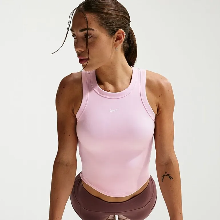 Nike Womens High Neck Sleeveless Active Tank Top