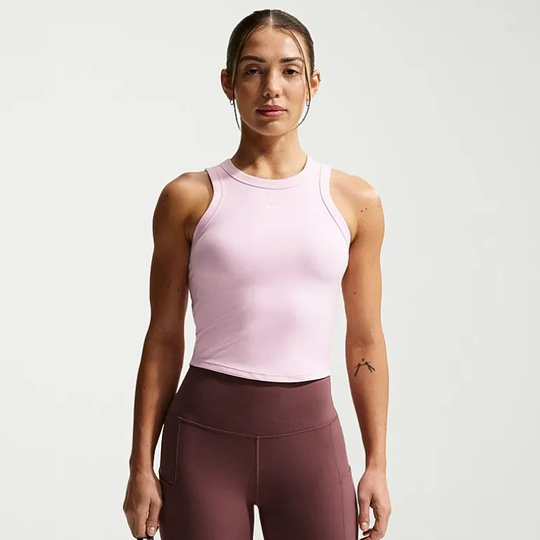 Nike Womens High Neck Sleeveless Active Tank Top