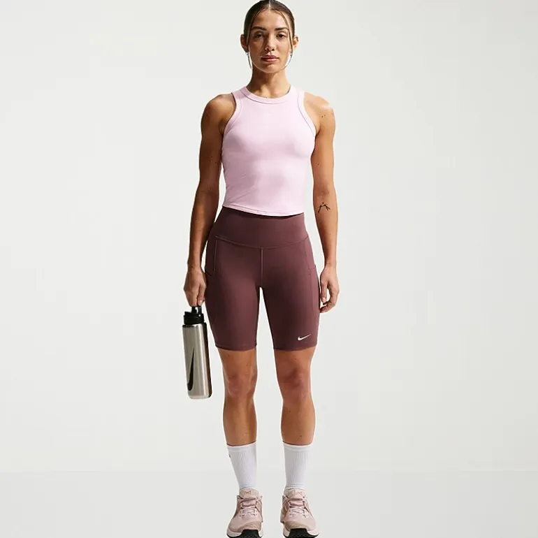 Nike Womens High Neck Sleeveless Active Tank Top