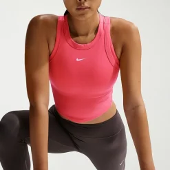 Nike Womens High Neck Sleeveless Active Tank Top