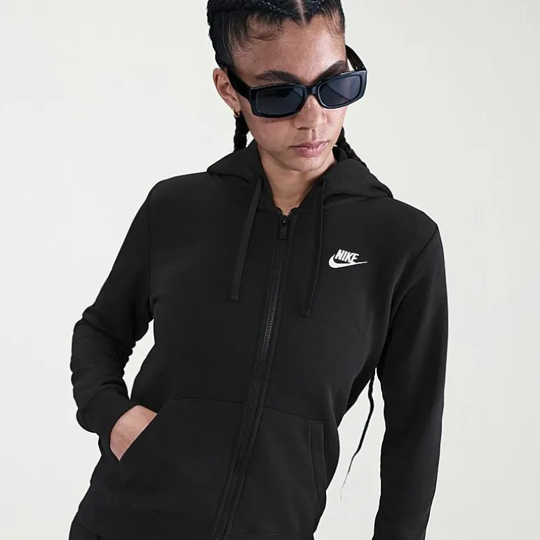 Nike Womens Long Sleeve Fleece Zipper Active Hoodie