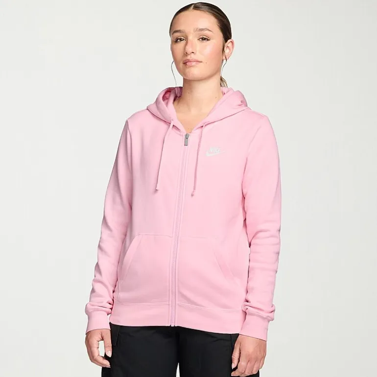 Nike Womens Long Sleeve Fleece Zipper Active Hoodie
