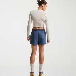 Nike Womens Mid Rise Drawstring Waist Active Pull-On Short