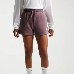 Nike Womens Mid Rise Drawstring Waist Active Pull-On Short
