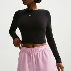 Nike Womens Mid Rise Drawstring Waist Active Pull-On Short