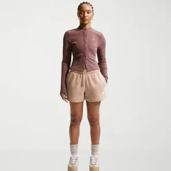 Nike Womens Mid Rise Drawstring Waist Active Pull-On Short
