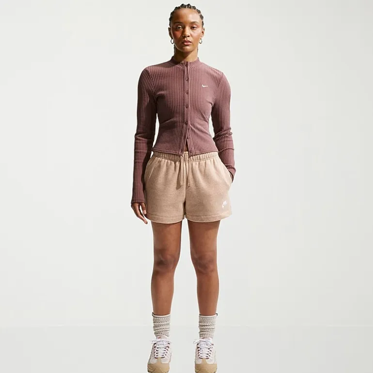 Nike Womens Mid Rise Drawstring Waist Active Pull-On Short