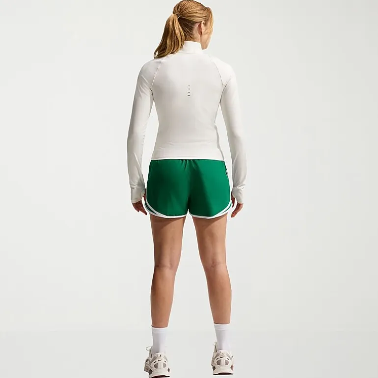Nike Womens 3" Mid Rise Moisture Wicking Drawstring Waist Quick Dry Running Short