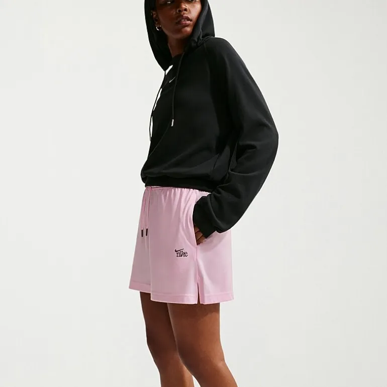 Nike Womens 4" Mid Rise Moisture Wicking Drawstring Waist Active Pull-On Short