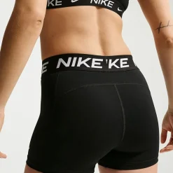 Nike Womens 3" Mid Rise Stretch Fabric Moisture Wicking Quick Dry Bike Short