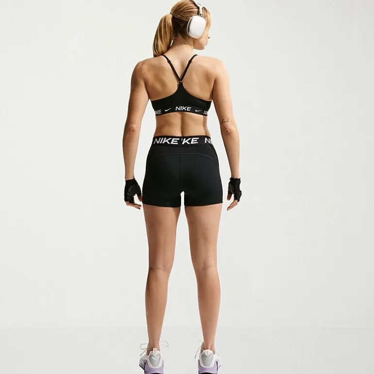 Nike Womens 3" Mid Rise Stretch Fabric Moisture Wicking Quick Dry Bike Short