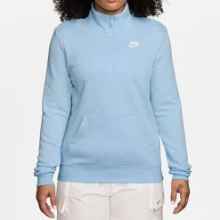Nike Womens Mock Neck Long Sleeve Active Quarter-Zip Pullover