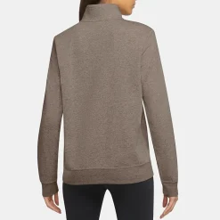 Nike Womens Mock Neck Long Sleeve Active Quarter-Zip Pullover