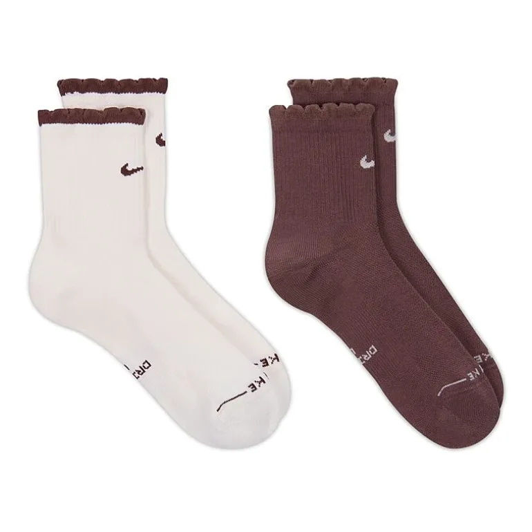 Nike Womens 2 Pair Crew Socks