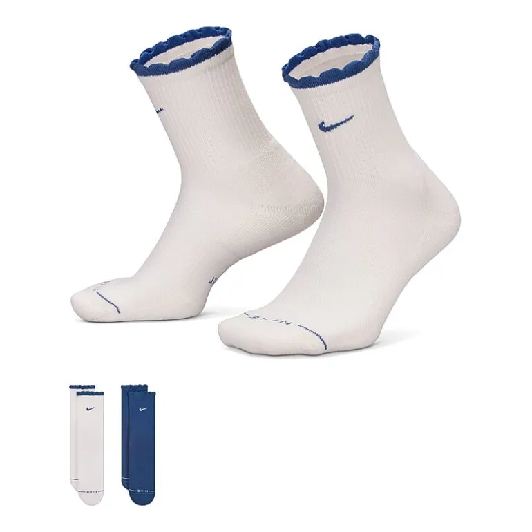 Nike Womens 2 Pair Crew Socks