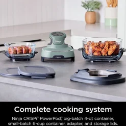 Ninja Crispi 4-in-1 Portable Glass Air Fryer Cooking System