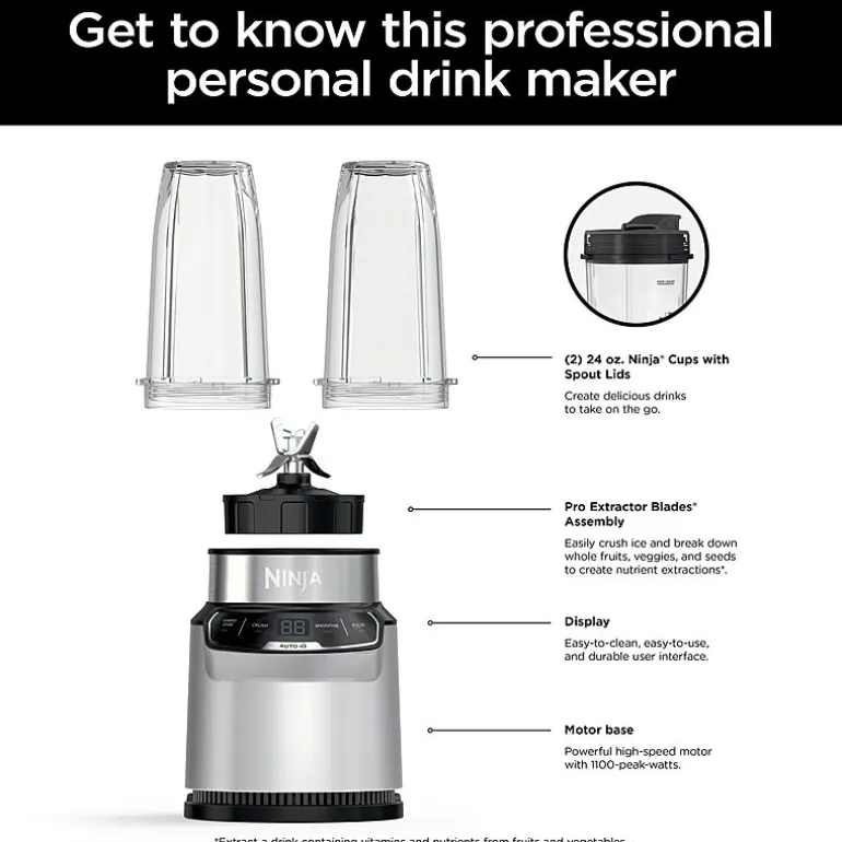 Ninja Nutri-Blender Pro with Auto-iQ Personal Blender