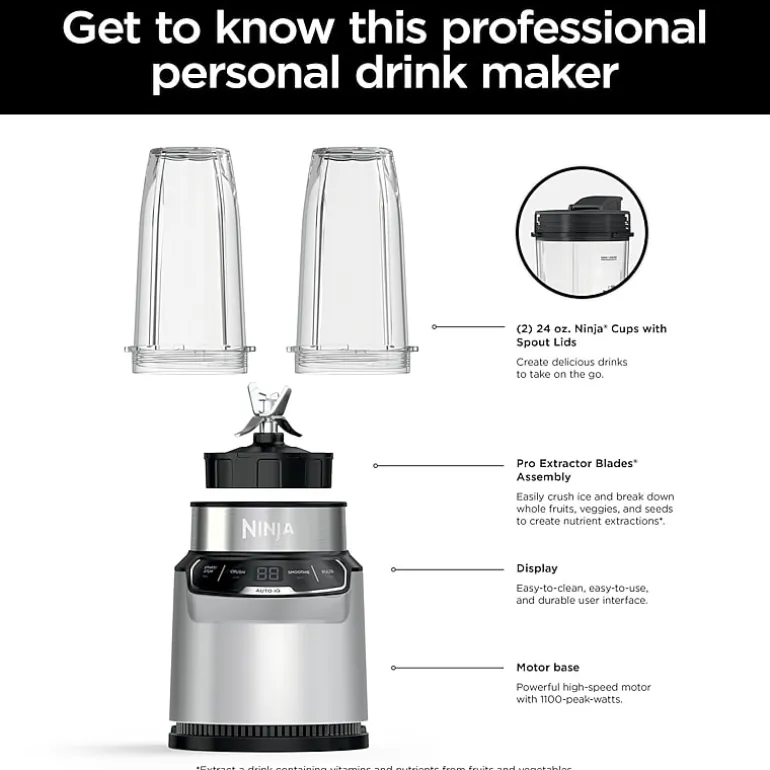 Ninja Nutri-Blender Pro with Auto-iQ Personal Blender