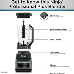 Ninja Professional Plus Blender DUO with Auto-iQ
