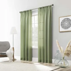 No 918 Amalfi Rod Pocket Sheer Single Curtain Panel