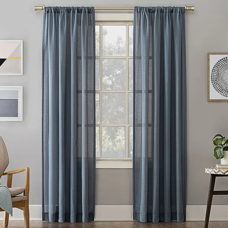 No 918 Amalfi Rod Pocket Sheer Single Curtain Panel