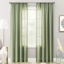 No 918 Amalfi Rod Pocket Sheer Single Curtain Panel