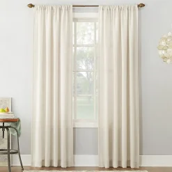 No 918 Amalfi Rod Pocket Sheer Single Curtain Panel