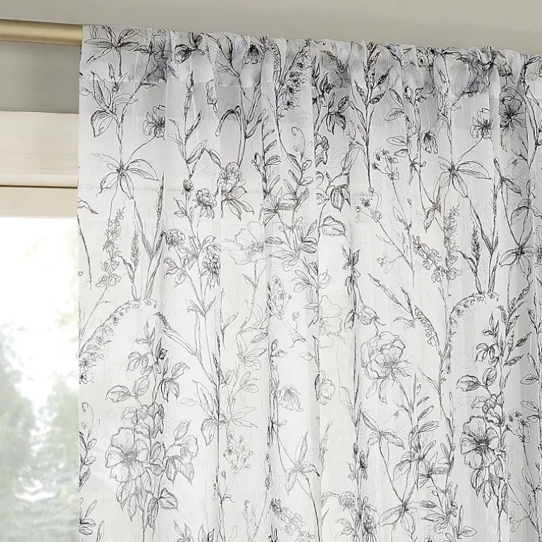 No 918 Ambree Rod Pocket Sheer Single Curtain Panel
