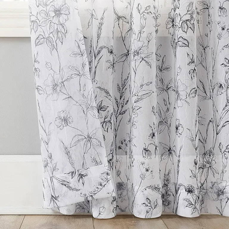 No 918 Ambree Rod Pocket Sheer Single Curtain Panel