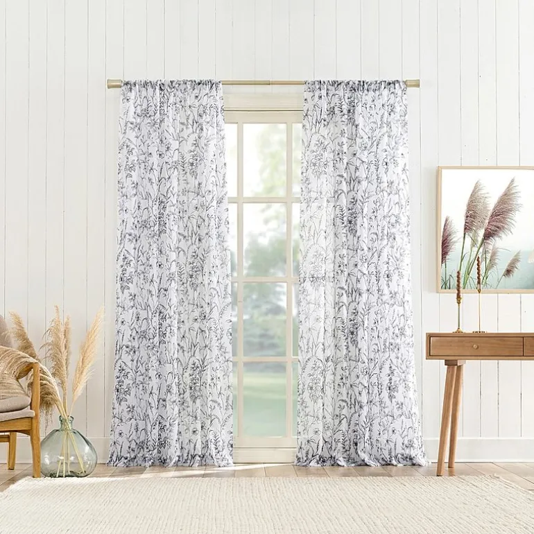 No 918 Ambree Rod Pocket Sheer Single Curtain Panel