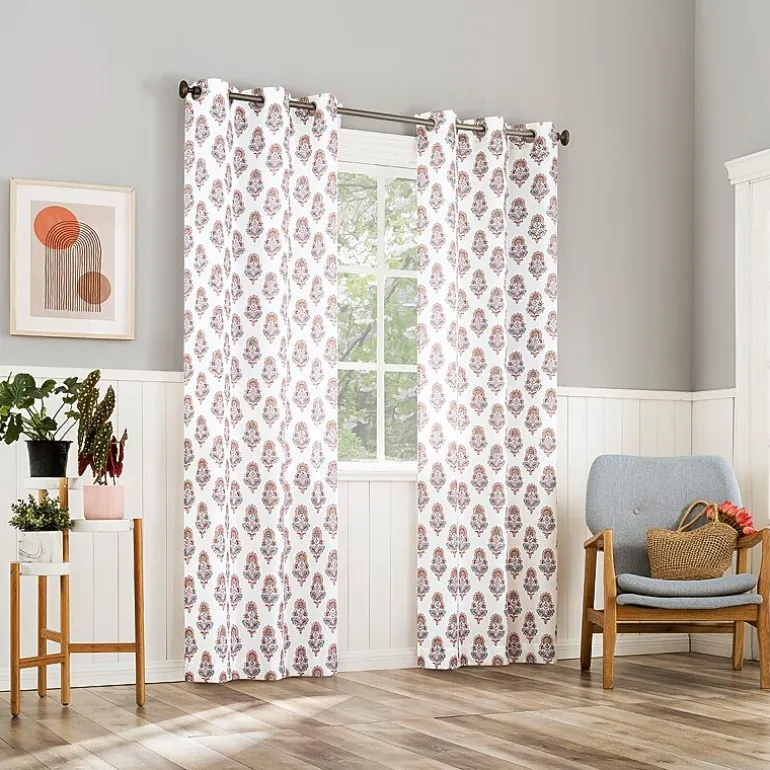 No 918 Avie Grommet Top Sheer Single Curtain Panel