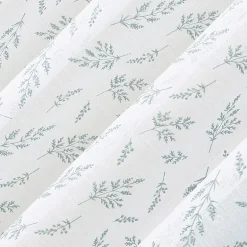 No 918 Briarwood Delicate Leaf Textured Rod Pocket Light-Filtering Single Curtain Panel