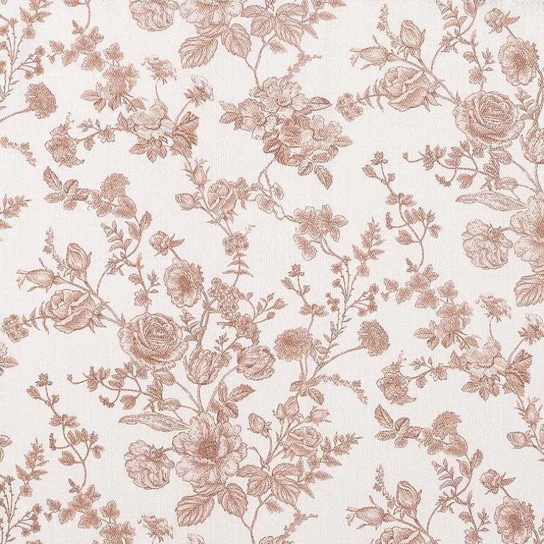 No 918 Elara Tonal Botanical Rod Pocket Tailored Valance