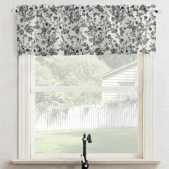 No 918 Elara Tonal Botanical Rod Pocket Tailored Valance