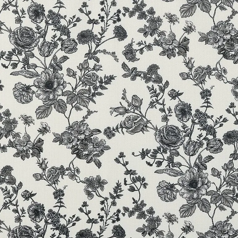 No 918 Elara Tonal Botanical Rod Pocket Tailored Valance